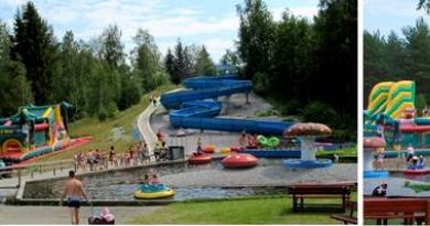 Waterparken in Finland bij de grens, zwembaden en spa's