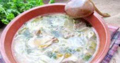 Дивный суп лапша с ароматными грибами